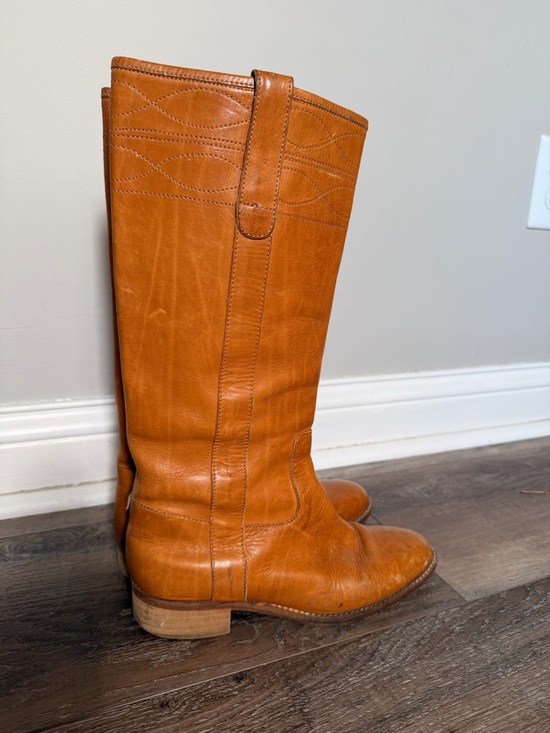 J. Crew Shoes - J. Crew Cognac Leather Knee-High Riding Boots